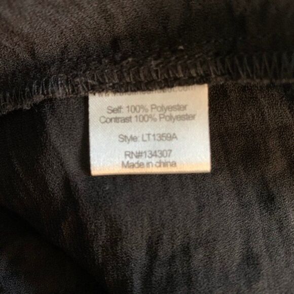 Line Dot Women’s Black Lace Button Down size M - Picture 7 of 8